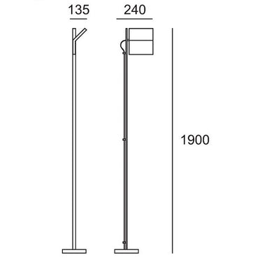 Piantana led 30w-dimmer incluso bianco-WW